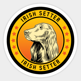 Irish Setter Dog Portrait Sticker